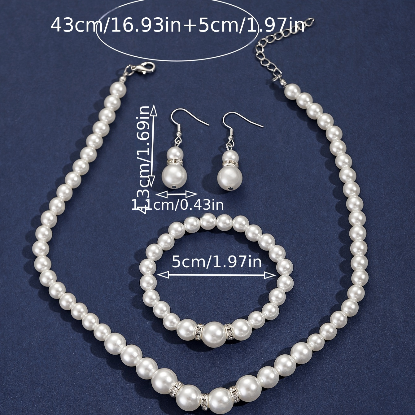 Kpop Style Jewelry Set Silver Plated Milky Stone for Daily Outfits Evening